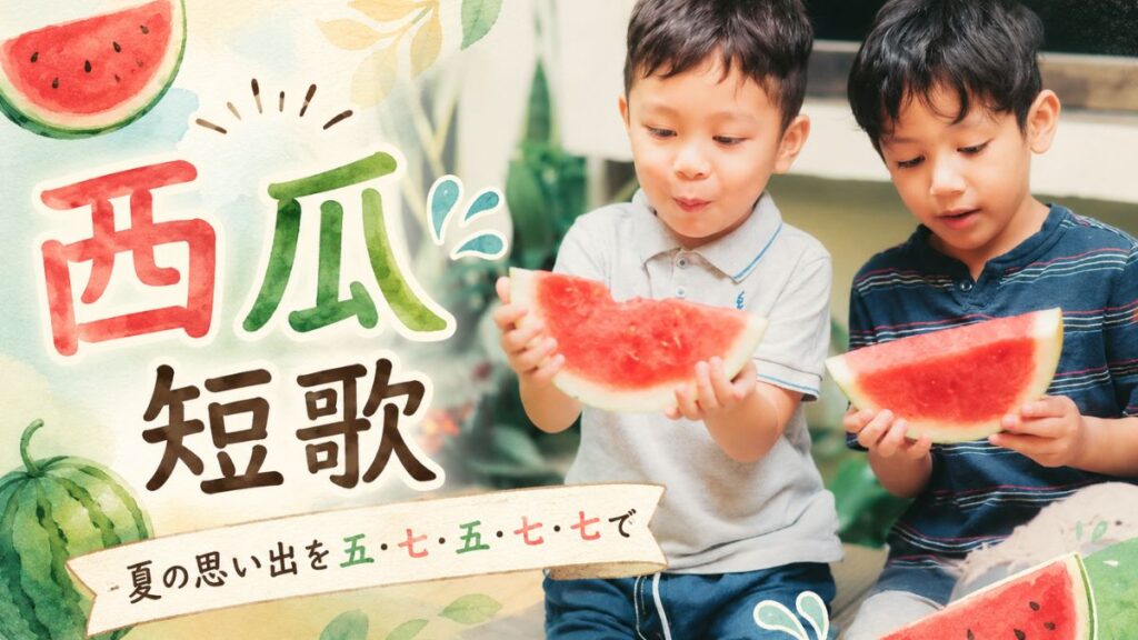 短歌　西瓜